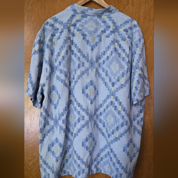 XXL Tommy Bahama Silk Mens Hawaiian Style Abstract Print Shirt - Picture 4 of 7